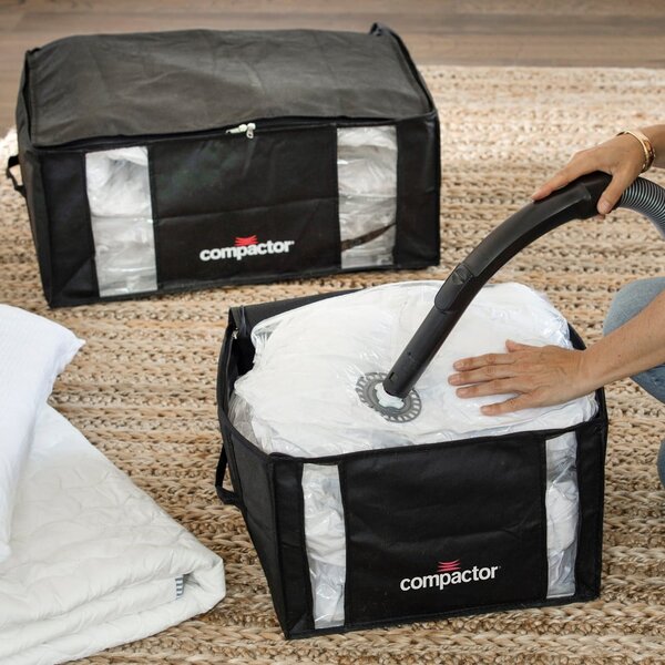 Cutie de depozitare cu vid pentru haine Compactor Black, 125 l