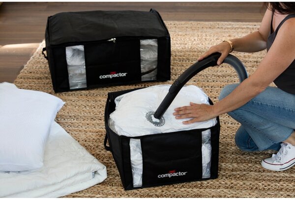 Cutie de depozitare cu vid pentru haine Compactor Black, 125 l