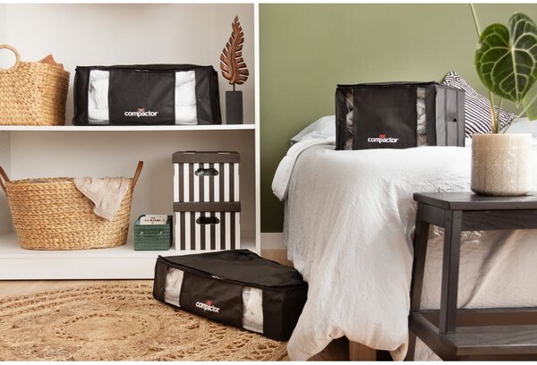 Cutie de depozitare cu vid pentru haine Compactor Black, 125 l