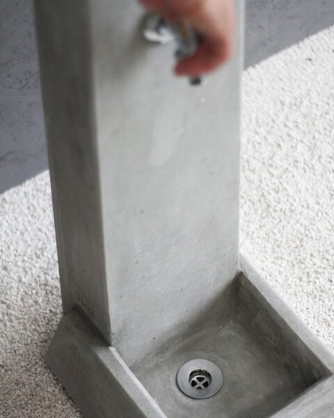 Fântână din beton pentru grădină Malmo, gri