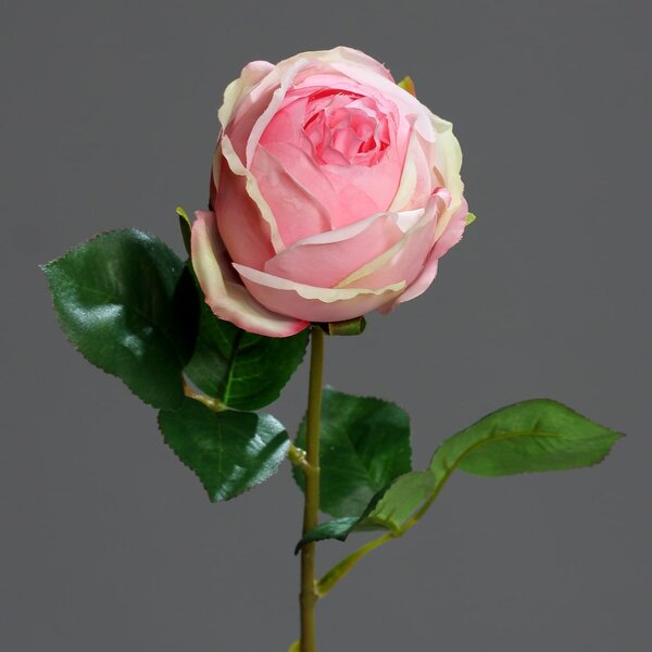 Trandafir artificial roz - 46 cm
