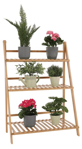 Suport de flori din bambus Nepel Tip 1, 70 x 40 x 96 cm