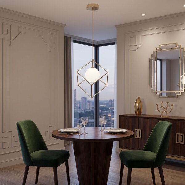 Lampă suspendată APP1210-1CP Gold