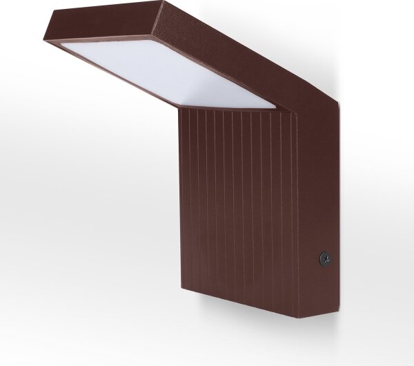 Brilagi - Aplica de perete LED de exterior RIANO LED/8W/230V maro IP65