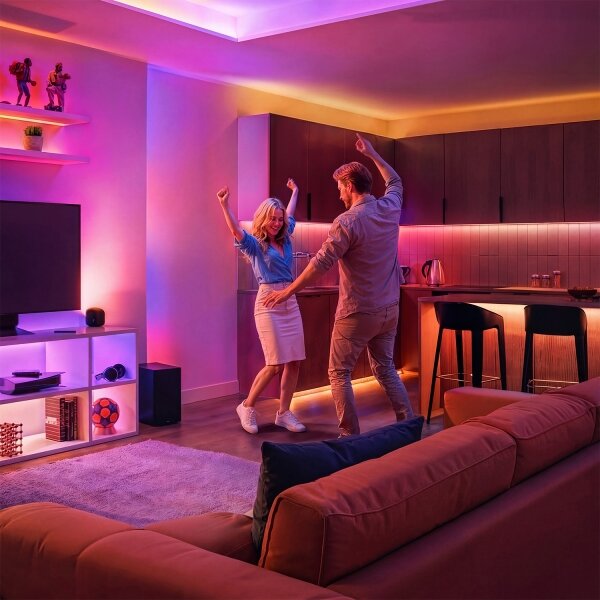 Philips - Bandă LED RGBIC reglabilă SMART STRIP 10m LED/43W/230V 2700/6500K Wi-Fi
