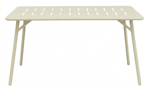 Set 5 masa si scaune gradina, Moraja, Crem, 80x140x72 cm