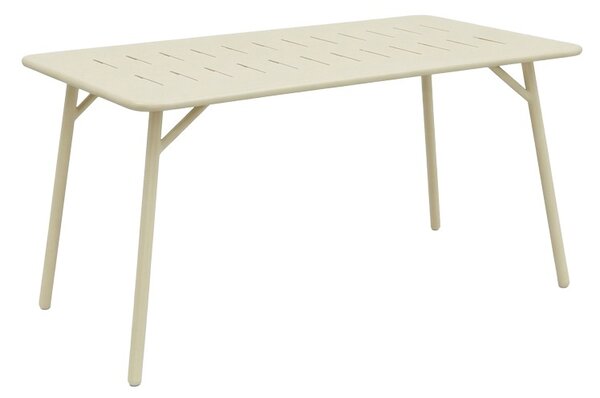 Set 5 masa si scaune gradina, Moraja, Crem, 80x140x72 cm