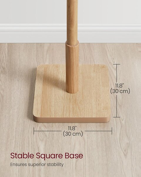 Cuier tip pom Vasagle Cappuccino 30x30x173.6 cm