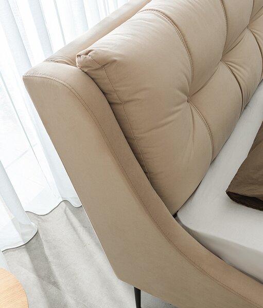 Pat tapitat Soft Grace Grej 160 x 200