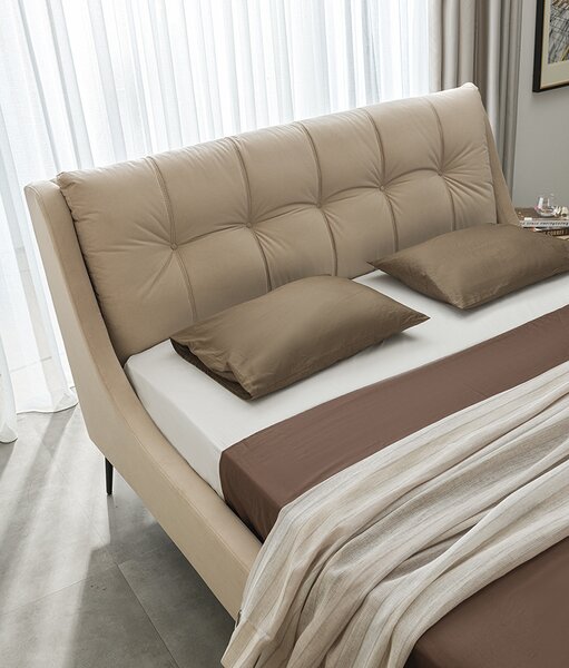 Pat tapitat Soft Grace Grej 160 x 200