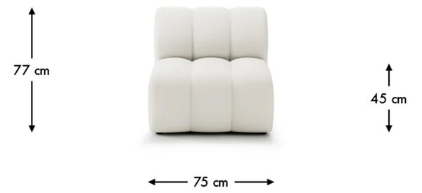 Fotoliu lemn masiv Bummel, 75 × 97 × 77 cm