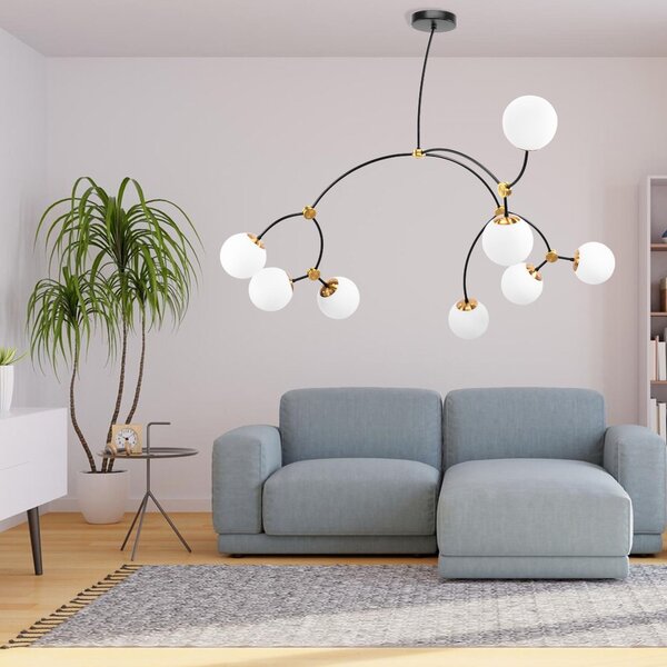Lampă de tavan BLACK MAT APP1673-8CP