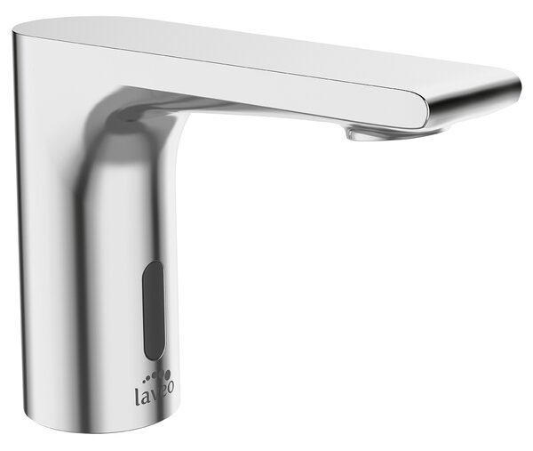 Laveo Plato, baterie electronică pentru chiuvetă cu control extern al temperaturii, de sine stătătoare, crom, LAV-BLY_024D