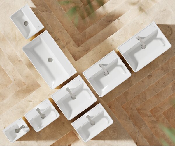 Hansgrohe Xanuia Q lavoar 65x48 cm dreptunghiular clasică alb luciu 60134450