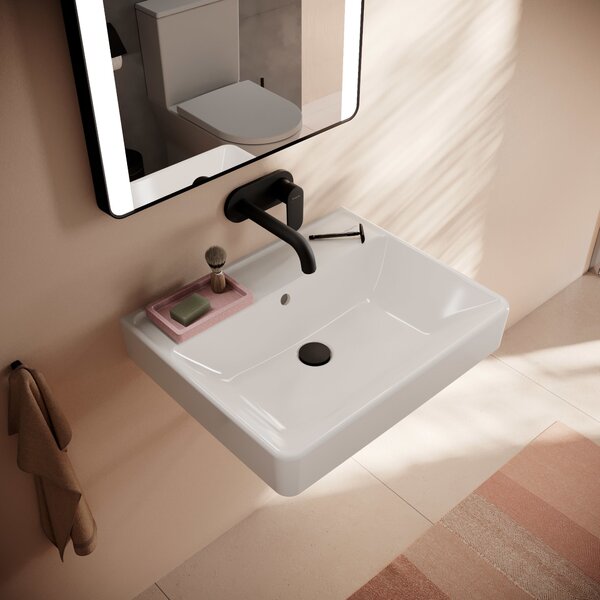 Hansgrohe Xanuia Q lavoar 60x48 cm dreptunghiular clasică alb luciu 60240450