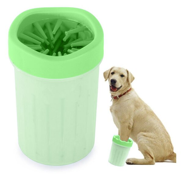 Dispozitiv curatare labute caine din silicon PUCLA XL - diverse culori Culoare: Verde