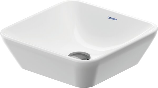 Duravit D-Neo lavoar 40x40 cm pătrat de blat alb luciu 2397400070