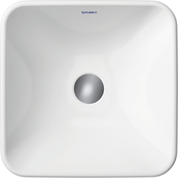 Duravit D-Neo lavoar 40x40 cm pătrat de blat alb luciu 2397400070