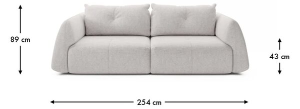 Canapea lemn masiv Camira 254 x 115 cm