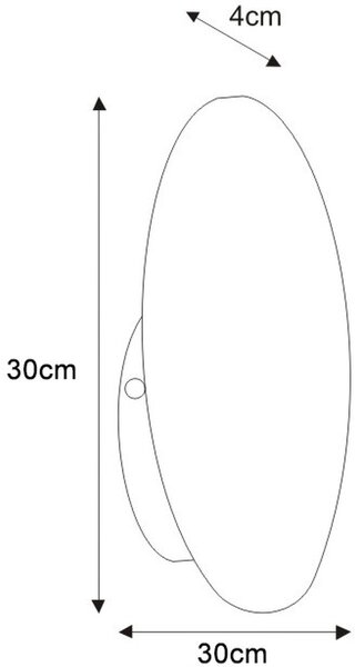Kaja Rega lampă de perete 1x10 W negru K-4636