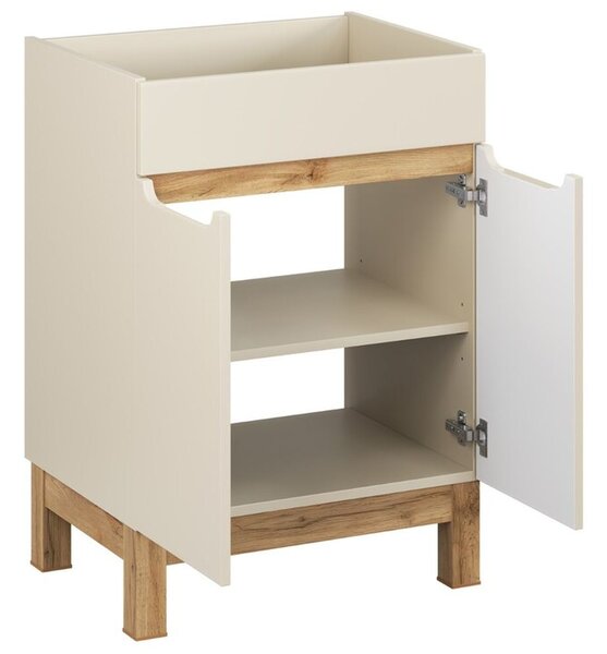 Comad Bali Cashmere dulap 60x46x84 cm sub chiuveta pe picioare bej BALI CASHMERE 82-60-46-2D