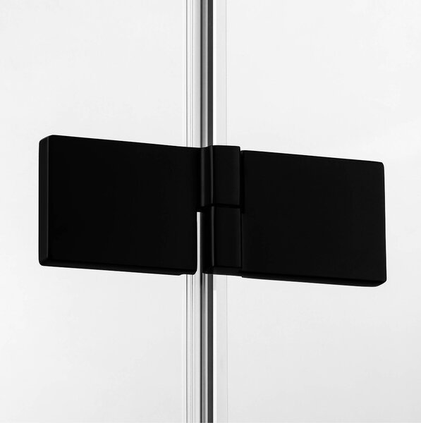 New Trendy Avexa Black cabină de duș 120x100 cm dreptunghiular negru mat/sticlă transparentă EXK-1595