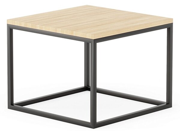 Set lemn masiv măsuțe de cafea 60 × 60 cm / 54 × 54 cm