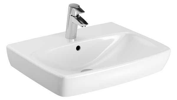 Geberit Selnova Square lavoar 55x44 cm dreptunghiular clasică-de blat alb luciu 500.290.01.7
