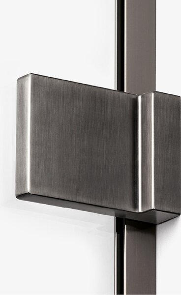 New Trendy Avexa Gunmetal Brushed cabină de duș 80x80 cm gunmetal periat/sticlă transparentă EXK-3829