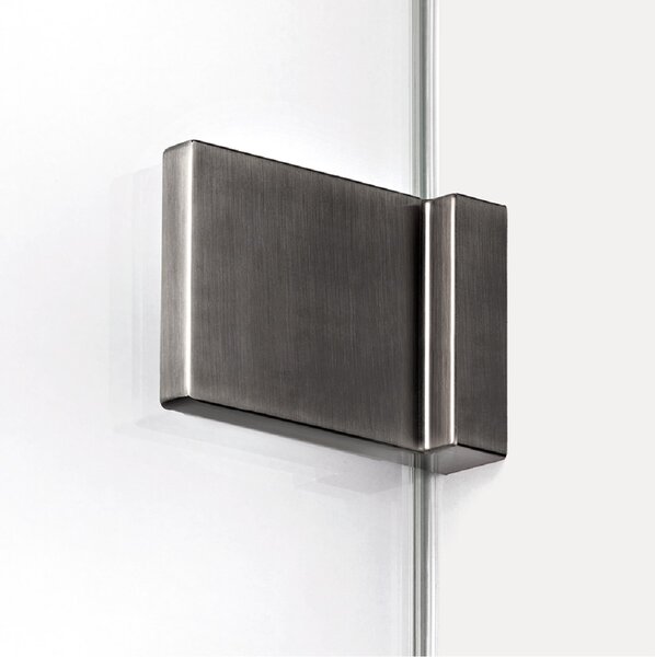 New Trendy Avexa Gunmetal Brushed cabină de duș 80x80 cm gunmetal periat/sticlă transparentă EXK-3829