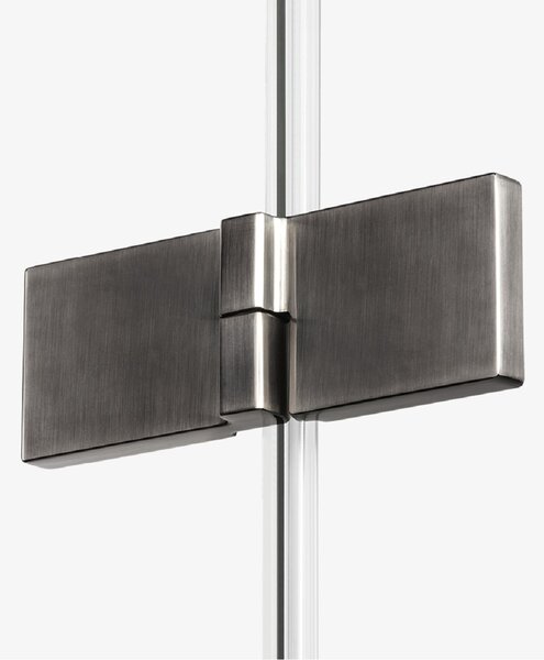 New Trendy Avexa Gunmetal Brushed cabină de duș 80x80 cm gunmetal periat/sticlă transparentă EXK-3829