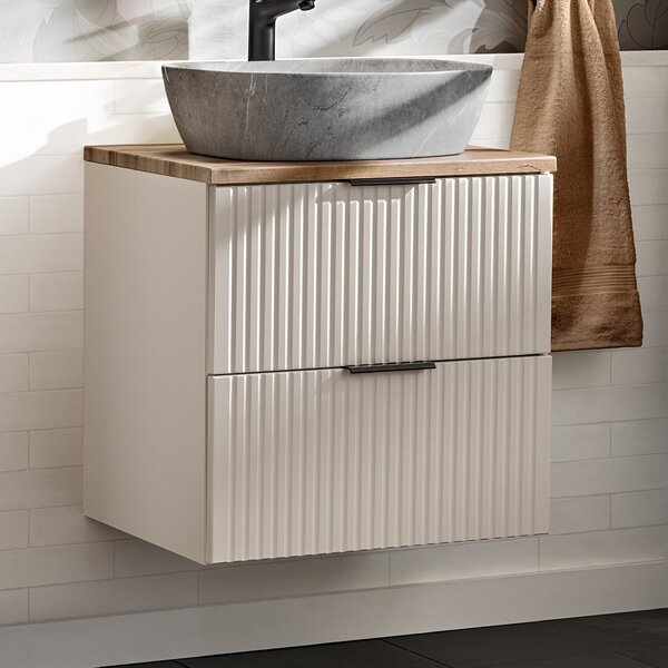 Comad Adel Cashmere dulap 60x46x57 cm sub chiuveta pe perete bej ADEL CASHMERE 82-60-2S