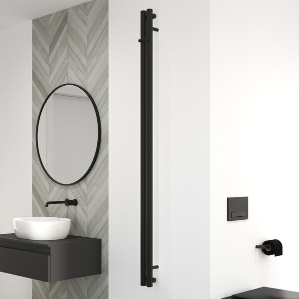 Oltens Stang calorifer de baie decorativ 180x9.5 cm negru mat 55010300