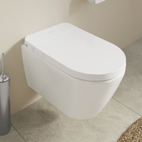 Duravit SensoWash D-Neo toaletă cu spălare agăţat fără margine alb 654000012004300
