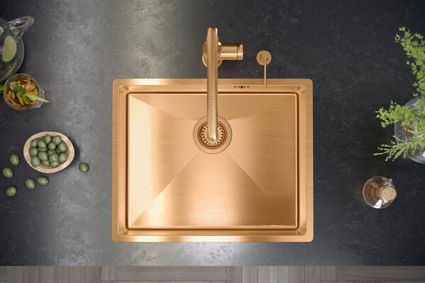 Quadron Anthony chiuveta din otel 44x44 cm oţel MF4444BS