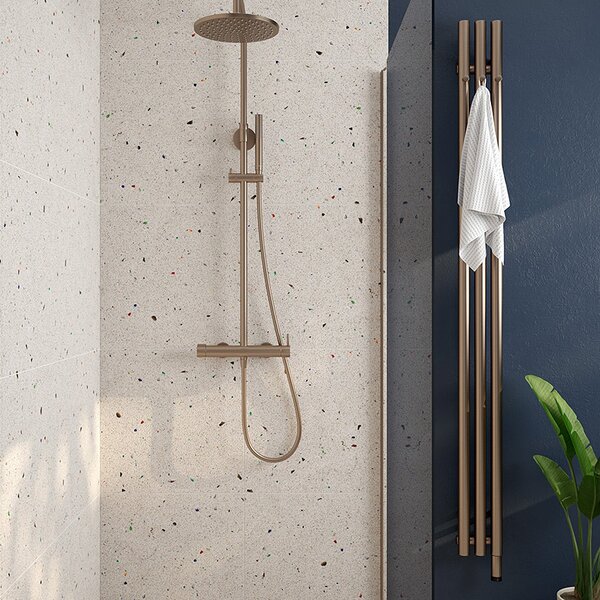 Oltens Stang calorifer de baie decorativ 180x15 cm cupru periat 55011610