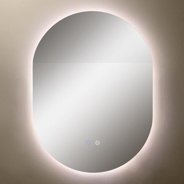 Zuma Line oglindă 50x70 cm oval cu iluminare cu covoraș de încălzire D3002
