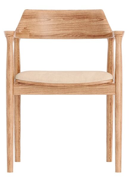 Scaun lemn masiv Quest, 52,5 × 58 × 78 cm