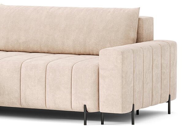 Canapea lemn masiv extensibilă Fierro 295×182 cm