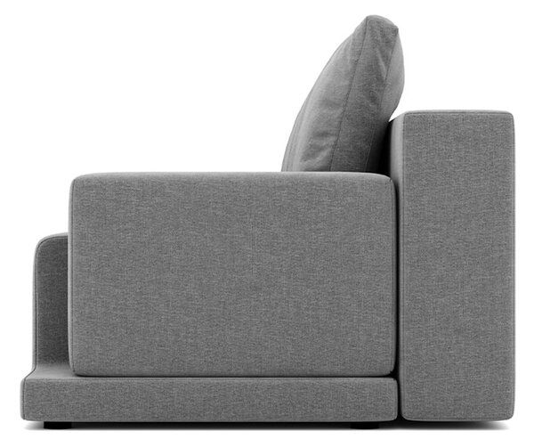 Canapea lemn masiv extensibilă Rand, 260 × 102 × 67 cm