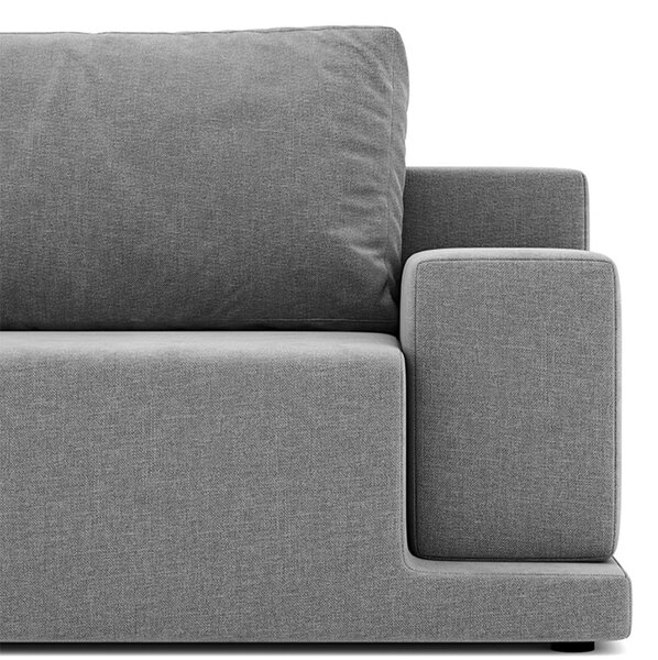 Canapea lemn masiv extensibilă Rand, 260 × 102 × 67 cm
