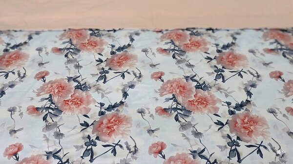 Lenjerie de pat Cotton Pro 100% bumbac – imprimare digitală (Floral Whisper) - RALEX PUCIOASA