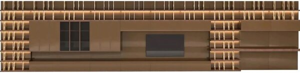 Unitate TV lemn masiv Capella 960 x 64 cm