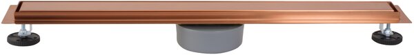 Rea Neox Pro, scurgere de duș 70 cm cu sifon rotativ la 360 de grade, cupru mat, REA-G4801