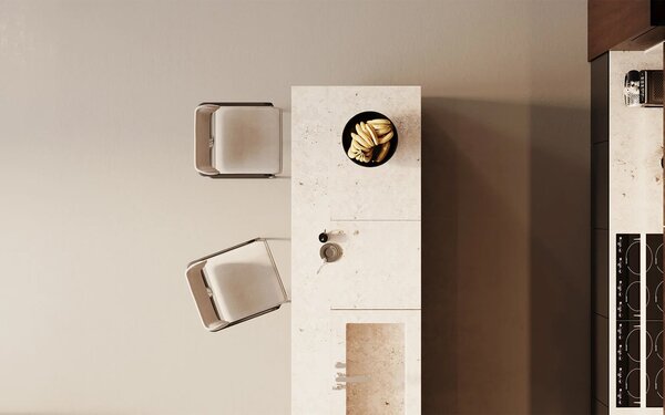 Scaun lemn masiv de bar Giallo, 52 × 57 × 109 cm