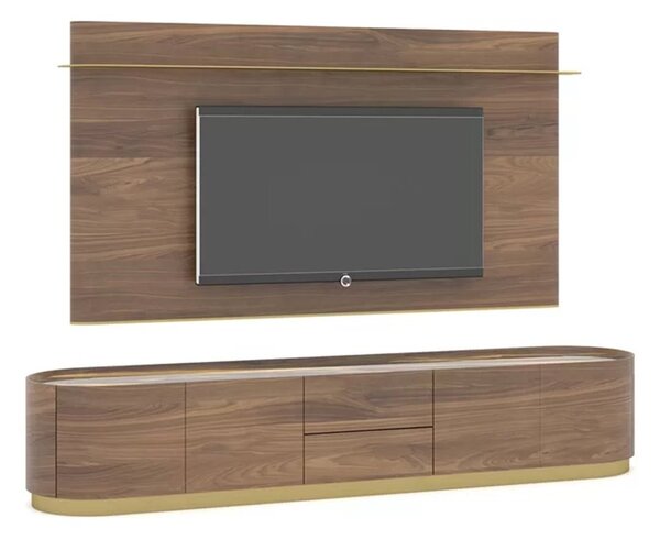 Unitate TV lemn masiv Giallo 240 cm