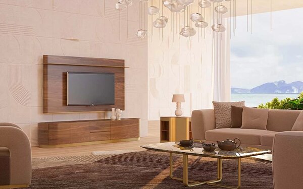 Unitate TV lemn masiv Giallo 240 cm