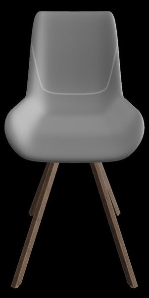 Scaun tapitat K290, gri/auriu antic, stofa clasica/metal, 56X59X86 CM