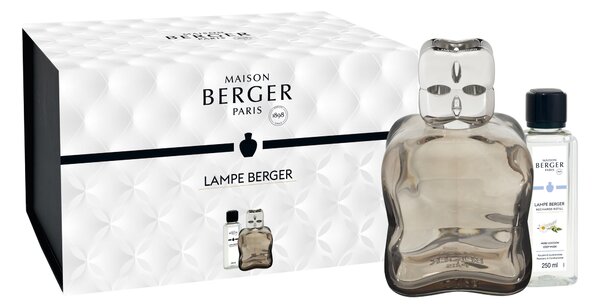 Set Maison Berger lampa catalitica Cosy Marron cu parfum Musc Cocoon