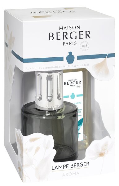 Set Maison Berger Aroma new Happy Grise cu lampa catalitica si cu parfum Aroma Happy 250ml